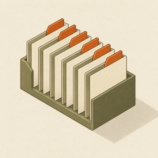 Ilustracja poglądowa: organizer katalogu