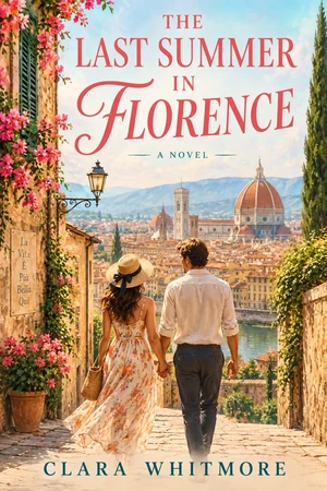 The Last Summer in Florence — fikcyjna okładka powieści